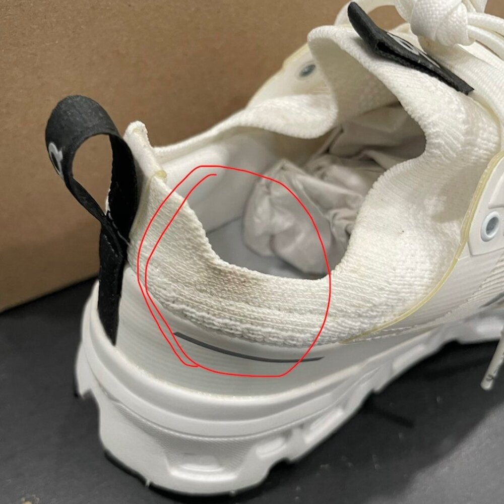 On Running Women's White and Black Cloudventure Athletic Shoes - Picture 8 of 12